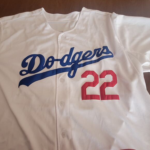 Los Angeles Dodgers Baseball Jersey Mens 56 Kershaw #22 Majestic stitched shirt - Picture 2 of 10